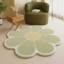 Tapete de Flor Felpudo Redondo para Decoração