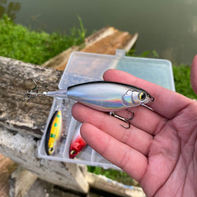 Isca Articial Flutuante com Hélice 5 unidades + Manual da Pesca de Brinde